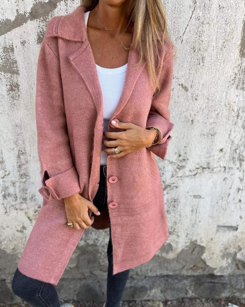Arabella | Women's Button Up Long Cardigan Coat - Image 2