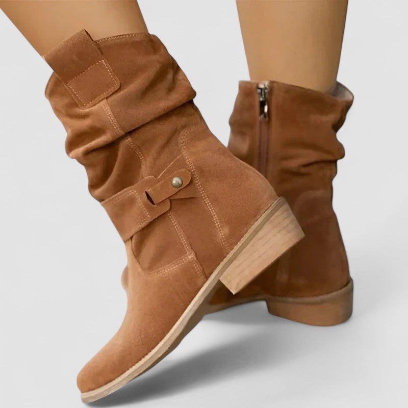 Araminta | Women's Zipper Ankle Boots with Arch Support - Image 2