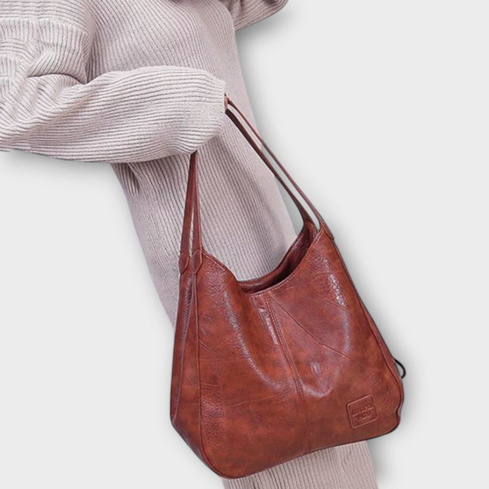 Auretta | Women's Brown Shoulder Bag - Image 2