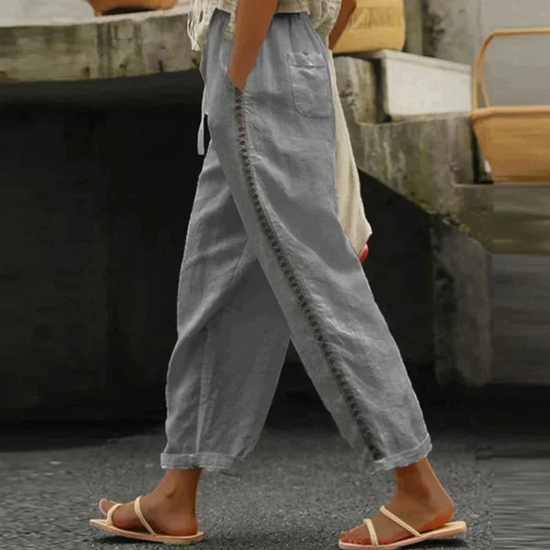 Cassandra | Women's High Waist Tapered Pants - Image 2