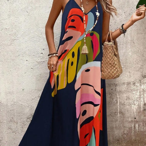 Clarabel | Women's Printed Sleeveless Maxi Dress - Image 2