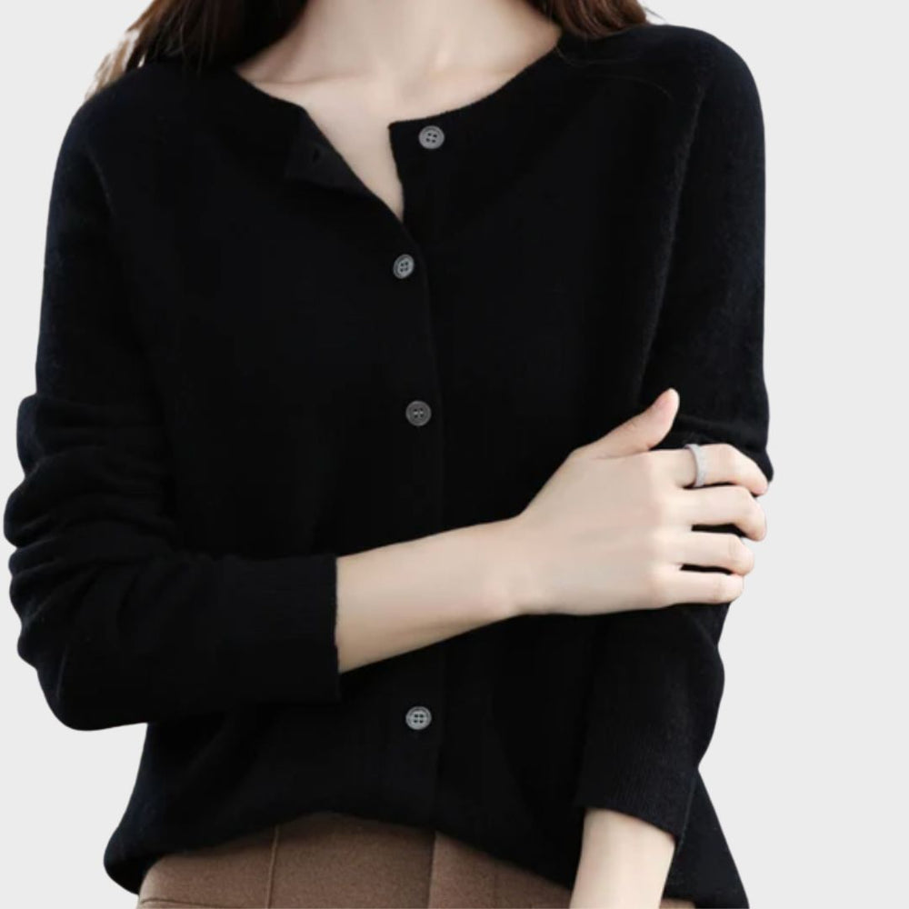 Colette | Women's Button Front Long Sleeve Cardigan - Image 2