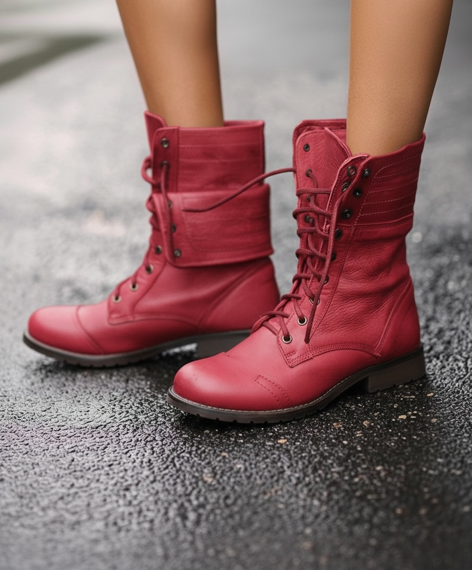 Cordarian | Women's Lace Up Mid Calf Boots - Image 2