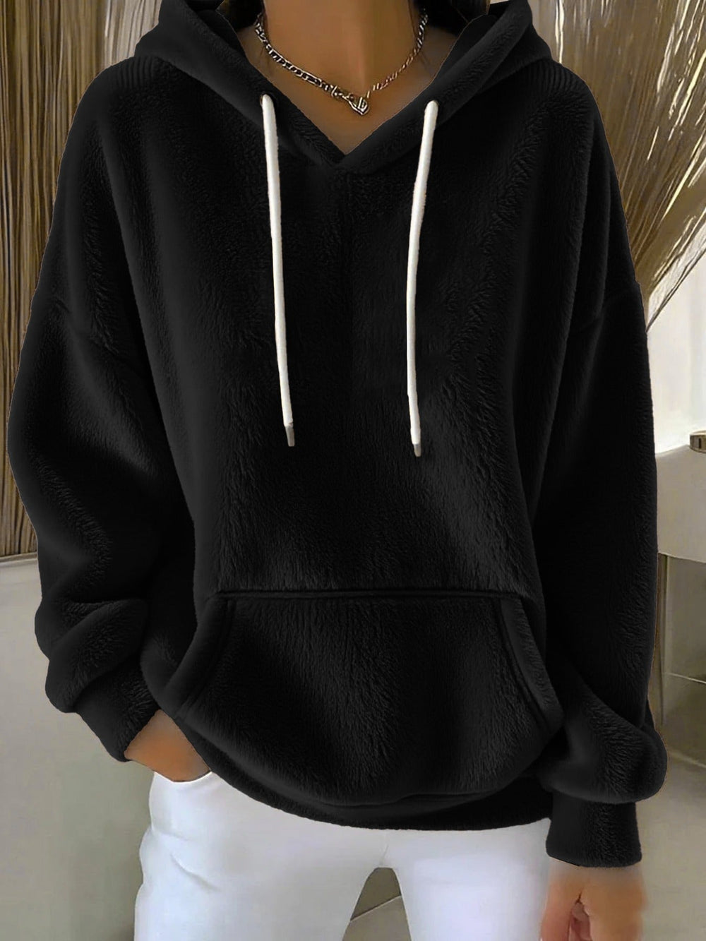 Evangelia | Women's Hooded Long Sleeve Pullover - Image 2