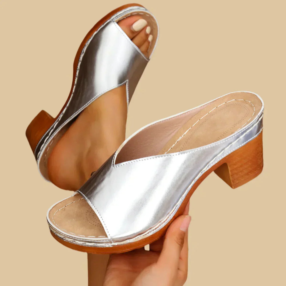 Galatea | Women's Block Heel Mule Sandals - Image 2