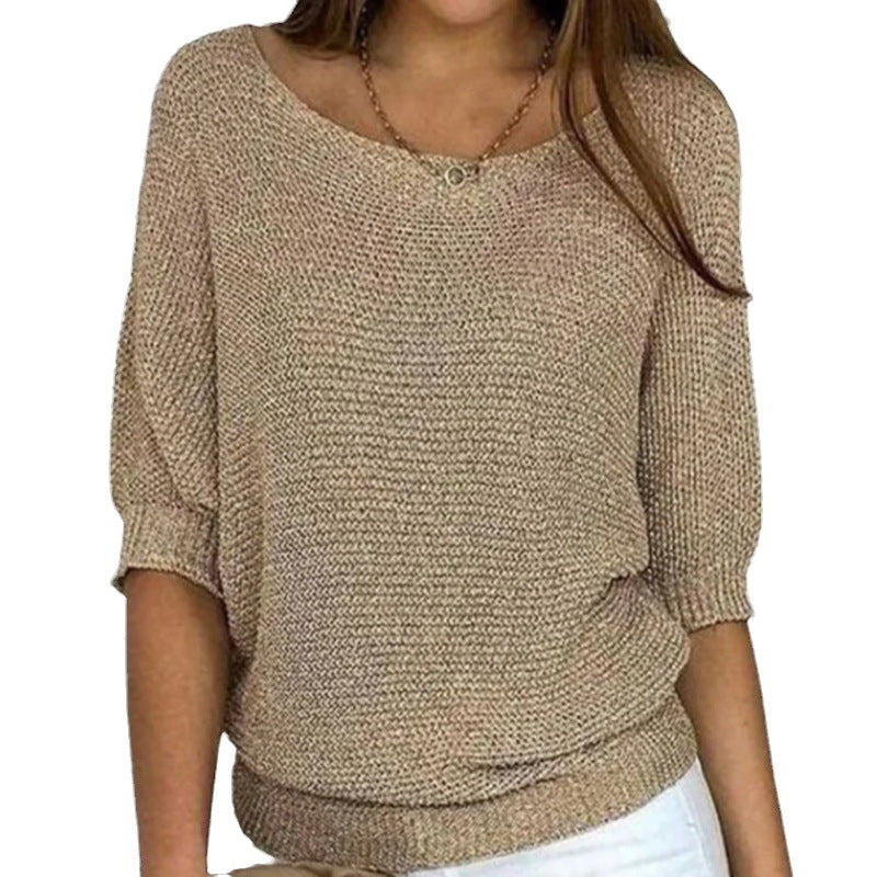 Ingrid | Women's V-Neck Long Sleeve Knit Sweater - Image 1