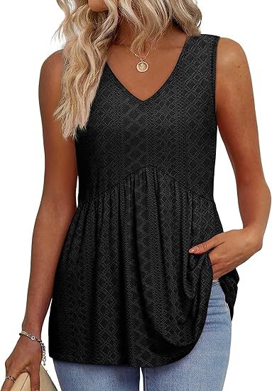 Kassandra | Women's V-Neck Sleeveless Top - Image 1