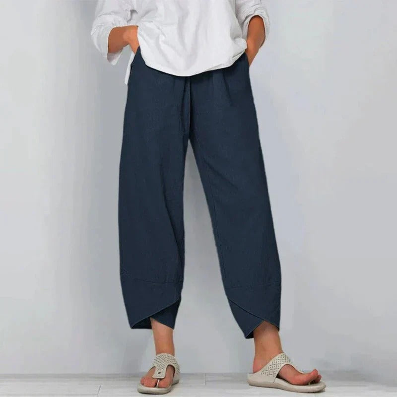 Lynneth | Women's Wide Leg Cropped Pants - Image 1