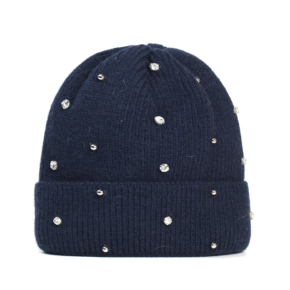 Tamara | Women's Embellished Ribbed Beanie - Image 2