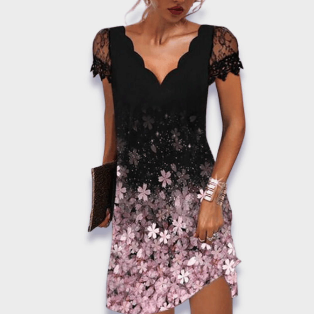 dahlia wrap mini dress Dahlia