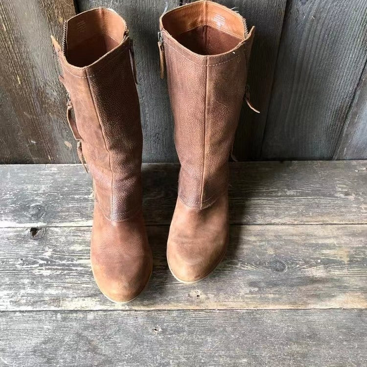 Thessalonica | Women's Brown Ankle Boots - Brown - Image 2