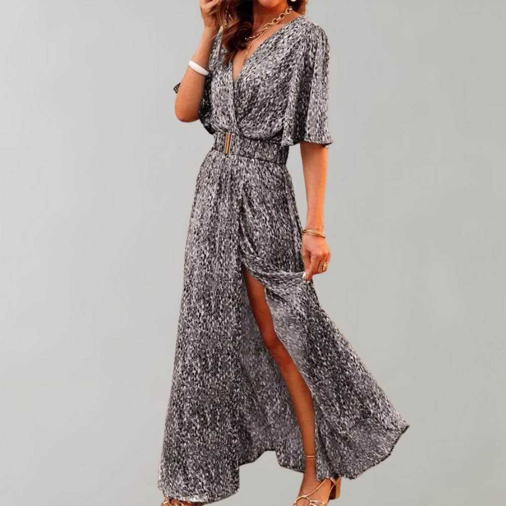 Verity | Women's Floral Print Wrap Maxi Dress - Image 2
