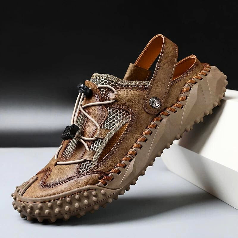 Vexen | Men's Closed Toe Outdoor Hiking Sandal - Light Brown - Image 2