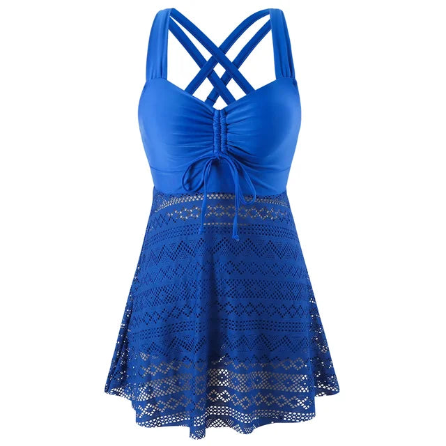 Viviana | Women's Sweetheart Neckline Tankini Set - Image 2