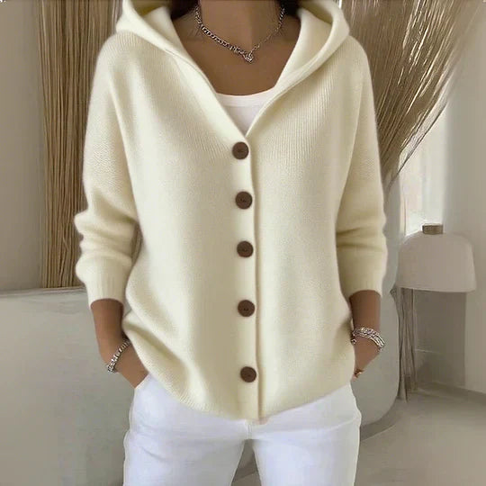 Zara | Women's Hooded Button Front Cardigan - Image 2